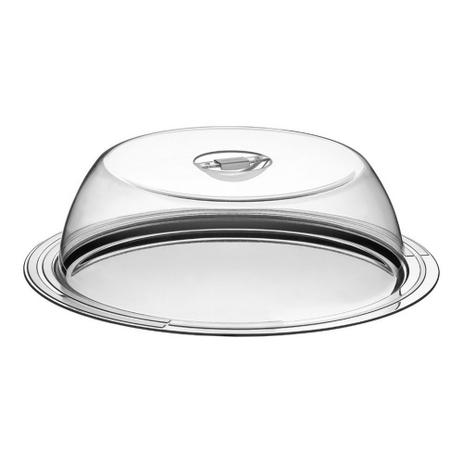 Jogo de Bolo com Cúpula Ciclo em Aço Inox 2 Peças - Tramontina Menor preço em Jogo de Bolo com Cúpula Ciclo em Aço Inox 2 Peças - Tramontina