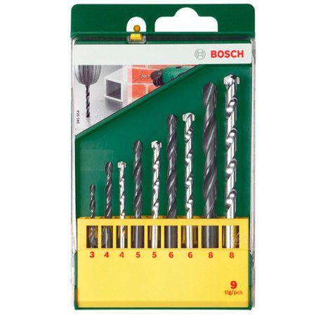 Jogo de Brocas para Metal HSS-R e Concreto com 9 Peças - Bosch Menor preço em Jogo de Brocas para Metal HSS-R e Concreto com 9 Peças - Bosch