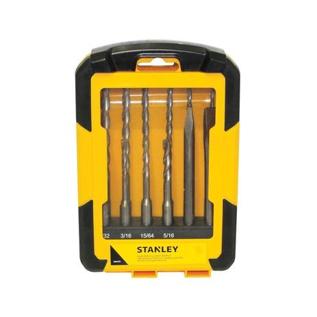 Jogo De Brocas, Ponteira E Talhadeira 12 un Sds Plus Stanley - STA4279-LAC Menor preço em Jogo De Brocas, Ponteira E Talhadeira 12 un Sds Plus Stanley - STA4279-LAC