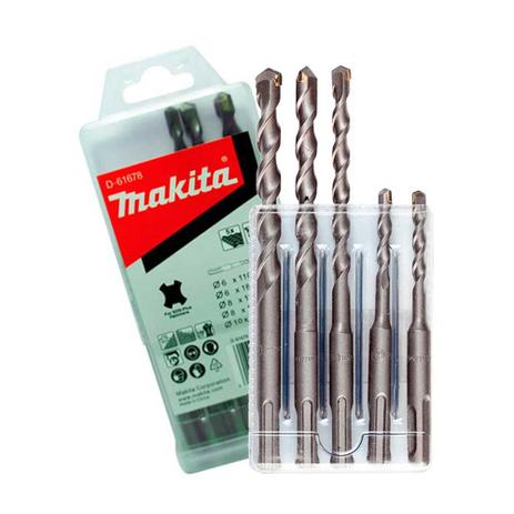 Jogo de Brocas Sds Plus 6-10mm 5 Peças - MAKITA Menor preço em Jogo de Brocas Sds Plus 6-10mm 5 Peças - MAKITA