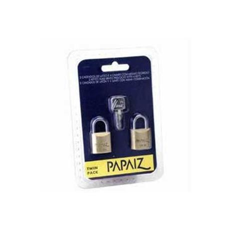 Jogo de Cadeado em Latão Twin Pack 20mm com 2 Peças - Papaiz Menor preço em Jogo de Cadeado em Latão Twin Pack 20mm com 2 Peças - Papaiz