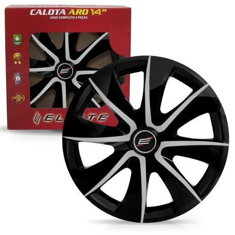 Jogo de Calotas Prime Aro 14 Black Silver - Elitte é ruim? Jogo de Calotas Prime Aro 14 Black Silver - Elitte é boa?