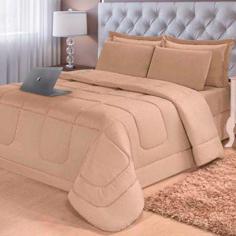 Jogo de cama queen bege Clearance