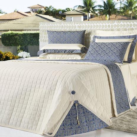 Jogo de Cama Casa Dona Lumiére Super King 150 Fios 4 Peças Azul é boa?