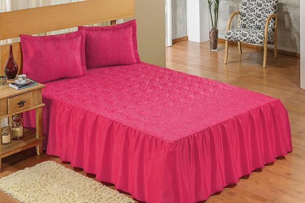 Jogo de Cama Casal Julia 5 Peças Pink - Mellindre é ruim? Jogo de Cama Casal Julia 5 Peças Pink - Mellindre é boa?