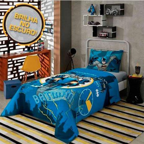 Jogo de Cama Infantil 3 Peças Batman Lepper Menor preço em Jogo de Cama Infantil 3 Peças Batman Lepper
