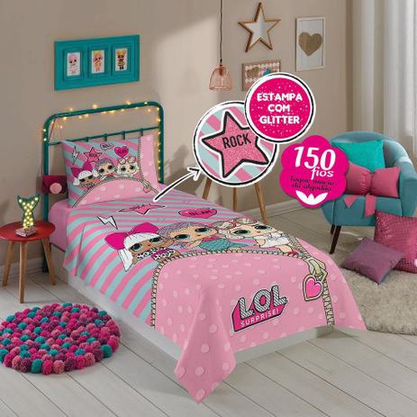 Jogo de Cama Infantil Estampado LOL Surprise 03 Peças Lepper Menor preço em Jogo de Cama Infantil Estampado LOL Surprise 03 Peças Lepper
