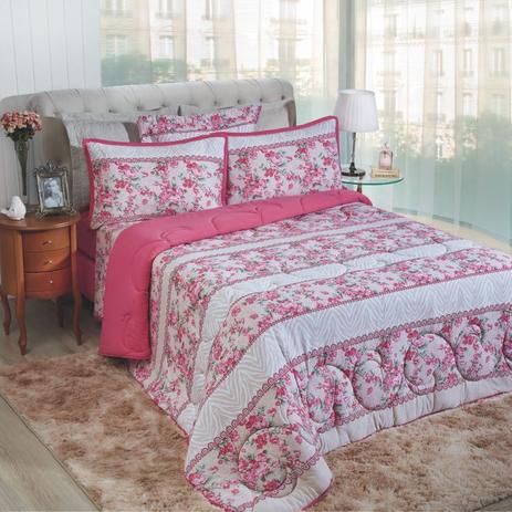 Jogo de Cama King Malha Clamatex Encanto Menor preço em Jogo de Cama King Malha Clamatex Encanto