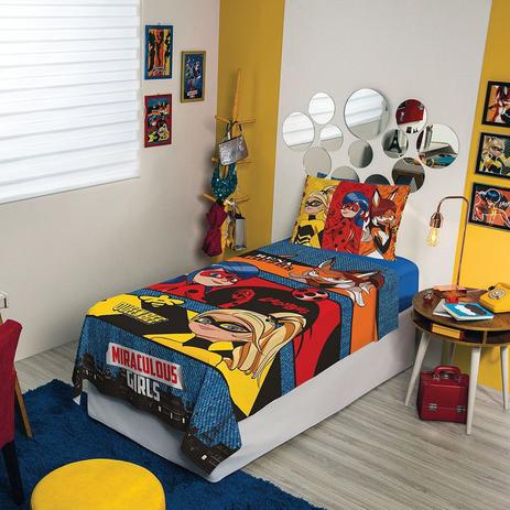 jogo de cama ladybug miraculous 2 peças lepper Menor preço em jogo de cama ladybug miraculous 2 peças lepper