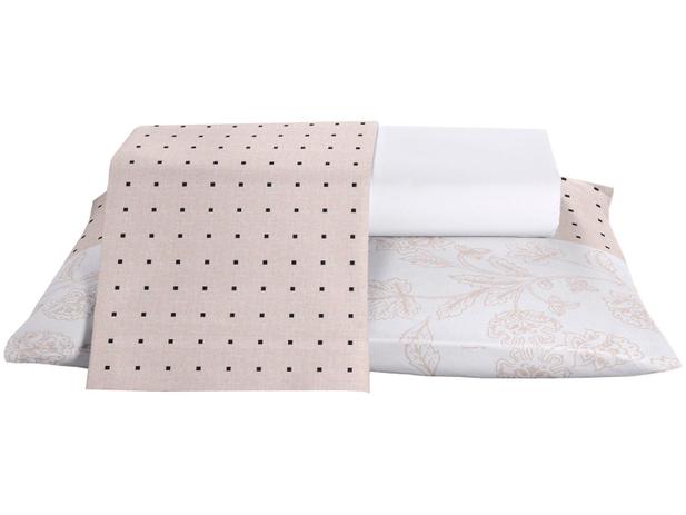 Jogo de Cama/Lençol Queen Size 100% Algodão - Santista Home Design Mya 4 Peças