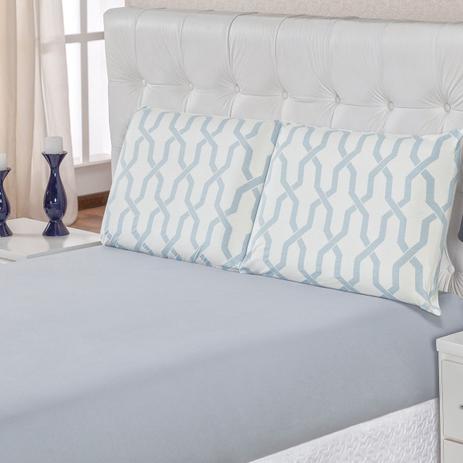 Jogo de Cama Quality Geométrico Cinza Malha 100 Algodão King 03 Peças - Dourados enxovais é boa?