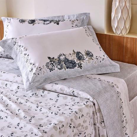 Jogo de Cama Queen com Dobra Feita 180 Fios - Artex Menor preço em Jogo de Cama Queen com Dobra Feita 180 Fios - Artex