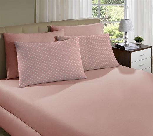 Jogo de cama simples queen de malha poa rosa quartz - portallar é boa?