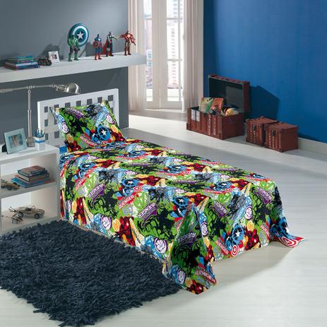 Jogo de Cama Solteiro Estampa corrida Avengers 1,40 m x 2,20 m com 3 peças Lepper - Companhia fabril lepper Menor preço em Jogo de Cama Solteiro Estampa corrida Avengers 1,40 m x 2,20 m com 3 peças Lepper - Companhia fabril lepper