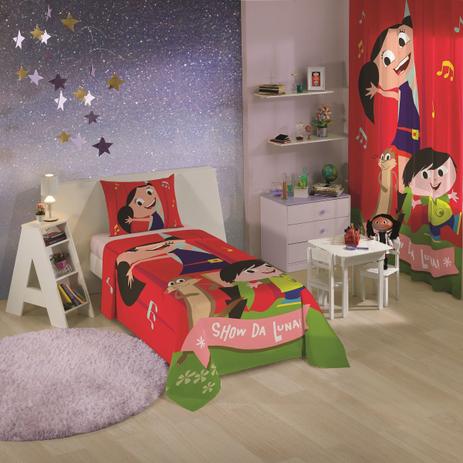 Jogo de Cama Solteiro Estampado Show da Luna 1,50 m x 2,10 m com 3 peças - Lepper - Companhia fabril lepper Menor preço em Jogo de Cama Solteiro Estampado Show da Luna 1,50 m x 2,10 m com 3 peças - Lepper - Companhia fabril lepper