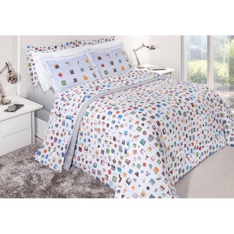 Jogo de Cama Solteiro Innovi 3pc 100 Algodão 150 Fios App Kacyumara Menor preço em Jogo de Cama Solteiro Innovi 3pc 100 Algodão 150 Fios App Kacyumara