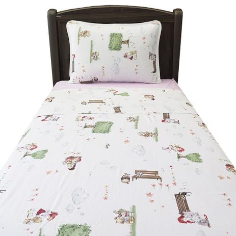 Jogo de Cama Solteiro Mundo Kids - Be My Friend - Altenburg Menor preço em Jogo de Cama Solteiro Mundo Kids - Be My Friend - Altenburg