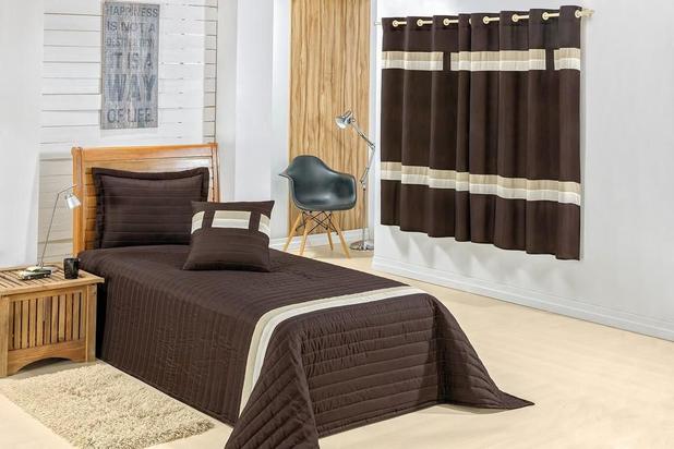 Jogo de Cama Solteiro Theo 5 Peças Tabaco - Mellindre é ruim? Jogo de Cama Solteiro Theo 5 Peças Tabaco - Mellindre é boa?