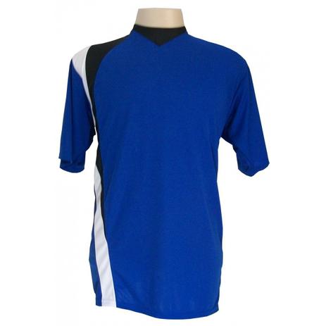 Jogo de Camisa com 14 unidades modelo PSG Royal/Preto/Branco - Gazza Menor preço em Jogo de Camisa com 14 unidades modelo PSG Royal/Preto/Branco - Gazza