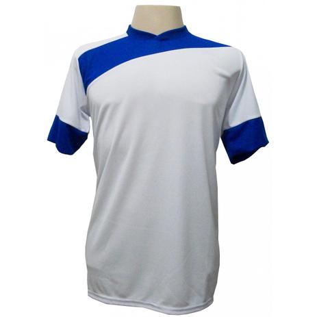 Jogo de Camisa com 14 unidades modelo Sporting Branco/Royal + Brindes - Gazza Menor preço em Jogo de Camisa com 14 unidades modelo Sporting Branco/Royal + Brindes - Gazza