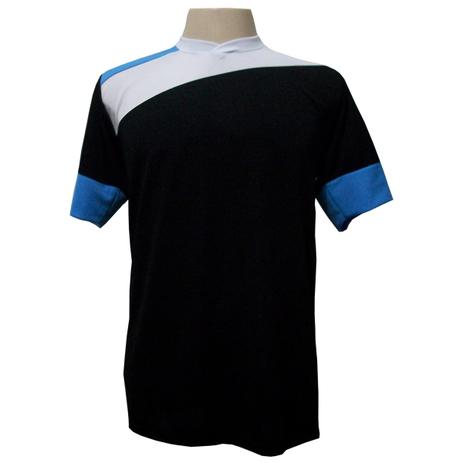Jogo de Camisa com 14 unidades modelo Sporting Preto/Branco/Celeste + Brindes - Gazza Menor preço em Jogo de Camisa com 14 unidades modelo Sporting Preto/Branco/Celeste + Brindes - Gazza