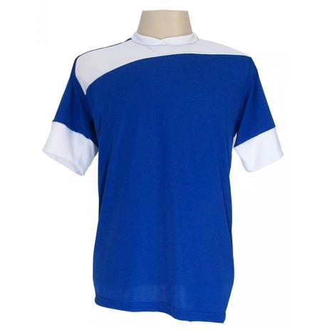 Jogo de Camisa com 14 unidades modelo Sporting Royal/Branco + Brindes - Gazza Menor preço em Jogo de Camisa com 14 unidades modelo Sporting Royal/Branco + Brindes - Gazza