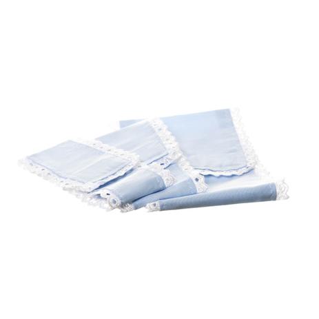 Jogo De Capas De Tecido Azul Para Kit Higiene Bebê Menino (Conj. 3 Peças) - Potinho de mel Menor preço em Jogo De Capas De Tecido Azul Para Kit Higiene Bebê Menino (Conj. 3 Peças) - Potinho de mel
