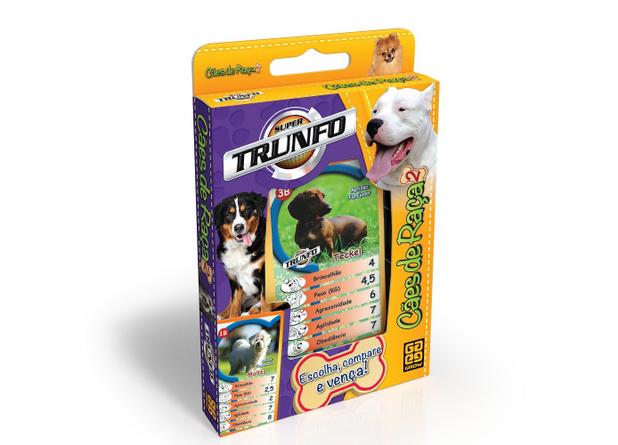 Jogo De Cartas Super Trunfo Cães De Raça 2 - Grow Menor preço em Jogo De Cartas Super Trunfo Cães De Raça 2 - Grow