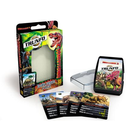 Jogo de Cartas Super Trunfo Dinossauros 2 Grow Menor preço em Jogo de Cartas Super Trunfo Dinossauros 2 Grow