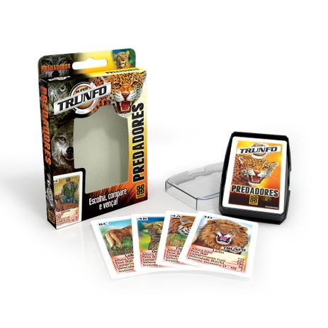 Jogo de Cartas Super Trunfo Predadores Grow Menor preço em Jogo de Cartas Super Trunfo Predadores Grow