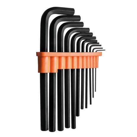 Jogo de chave allen longas 1,5 a 10 mm com 11 peças - Tramontina pro Menor preço em Jogo de chave allen longas 1,5 a 10 mm com 11 peças - Tramontina pro