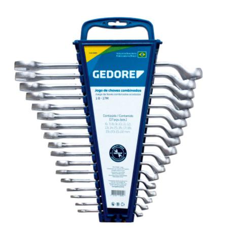 Jogo de Chave Combinada 3/8” a 2” Gedore 25 peças 002656 Menor preço em Jogo de Chave Combinada 3/8” a 2” Gedore 25 peças 002656