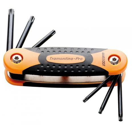 Jogo de Chave Torx Trafix 6 Perfis de Pontas com Armação Tramontina Menor preço em Jogo de Chave Torx Trafix 6 Perfis de Pontas com Armação Tramontina
