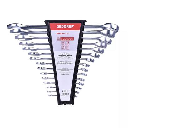 Jogo de Chaves Combinadas - 6 a 32 mm (15PCS) - GEDORE R09105015 - Gedore Red Menor preço em Jogo de Chaves Combinadas - 6 a 32 mm (15PCS) - GEDORE R09105015 - Gedore Red