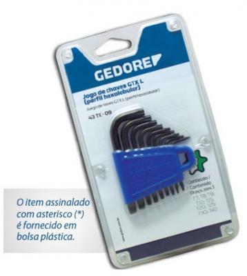 Jogo de chaves tork tipo l com 15 peças t6 a t60 - gedore Menor preço em Jogo de chaves tork tipo l com 15 peças t6 a t60 - gedore