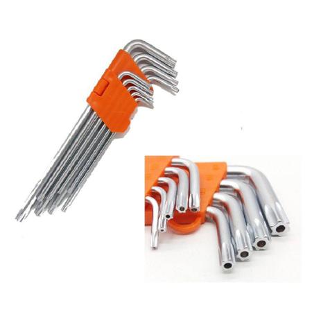 Jogo de Chaves Torx com Cabo Longo Furo Guia Automotiva Tork Best Fer BFH0016 Menor preço em Jogo de Chaves Torx com Cabo Longo Furo Guia Automotiva Tork Best Fer BFH0016