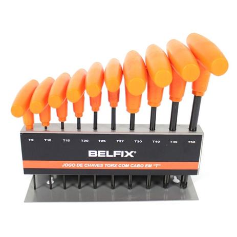 Jogo De Chaves Torx Com Cabo T T9-T50 Belfix Menor preço em Jogo De Chaves Torx Com Cabo T T9-T50 Belfix