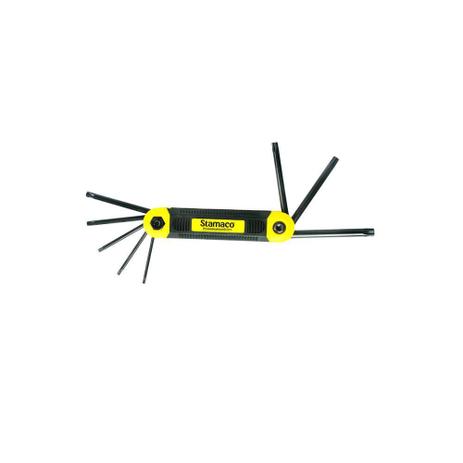 Jogo de Chaves Torx T9 a T40 com 8 Peças - Stamaco Menor preço em Jogo de Chaves Torx T9 a T40 com 8 Peças - Stamaco