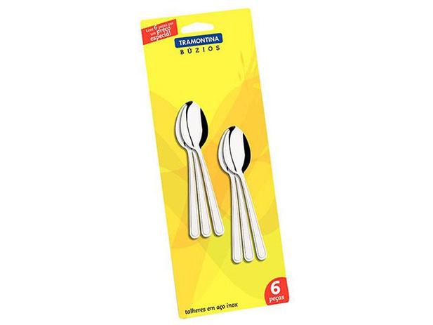 Jogo de Colher Inox para Chá 6 Peças - Tramontina Búzios 23756/600 Menor preço em Jogo de Colher Inox para Chá 6 Peças - Tramontina Búzios 23756/600