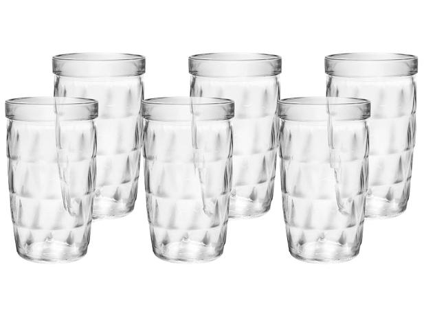 Jogo de Copos de Vidro 270ml 6 Peças SM - Zumba Menor preço em Jogo de Copos de Vidro 270ml 6 Peças SM - Zumba