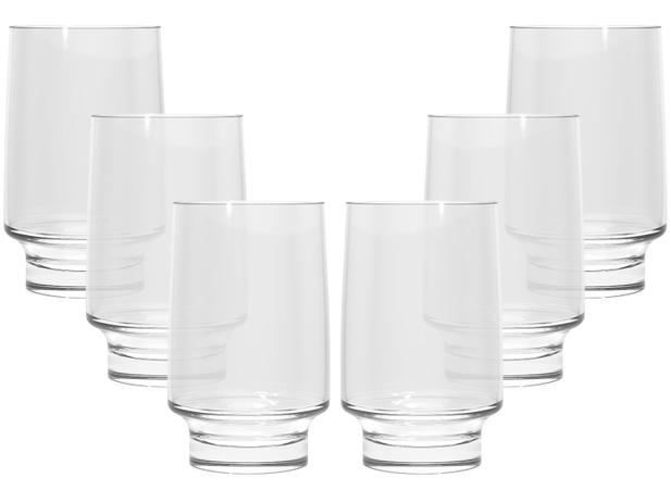 Jogo de Copos de Vidro 360ml 6 Peças Nadir - SM Firenze Menor preço em Jogo de Copos de Vidro 360ml 6 Peças Nadir - SM Firenze