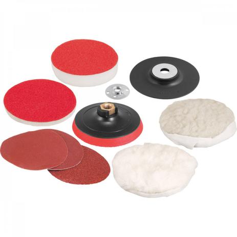 Jogo de discos para lixar e polir 4.1/2” e suporte com pluma (sistema fixa fácil) Vonder é boa?