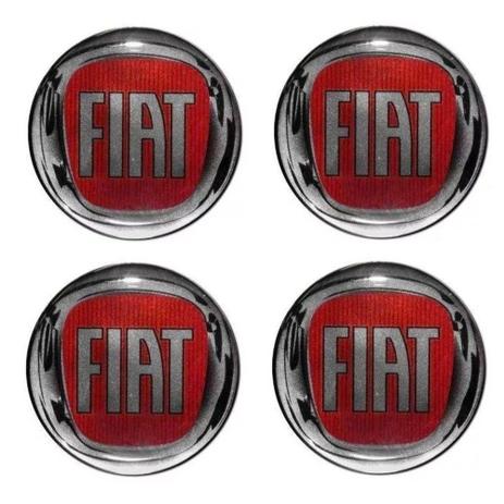 Jogo de Emblemas Resinados 48mm Fiat Para Calotas Rodas - Botom 4 Peças Menor preço em Jogo de Emblemas Resinados 48mm Fiat Para Calotas Rodas - Botom 4 Peças