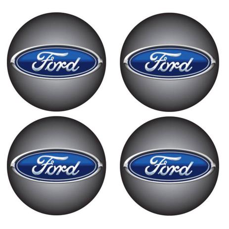 Jogo de Emblemas Resinados 48mm Ford Para Calotas Rodas - Botom 4 Peças Menor preço em Jogo de Emblemas Resinados 48mm Ford Para Calotas Rodas - Botom 4 Peças