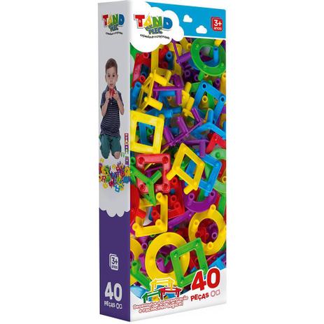 Jogo de Encaixe Plic Plec 40 Peças Tand - Toyster Menor preço em Jogo de Encaixe Plic Plec 40 Peças Tand - Toyster