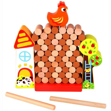 Jogo de Equilíbrio da Galinha na Fazenda - Tooky Toy Menor preço em Jogo de Equilíbrio da Galinha na Fazenda - Tooky Toy