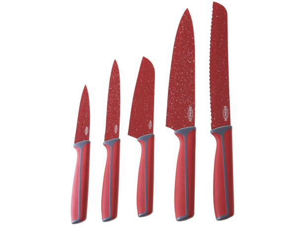 Jogo de Facas Brinox Inox Essencial - 5 Peças Menor preço em Jogo de Facas Brinox Inox Essencial - 5 Peças