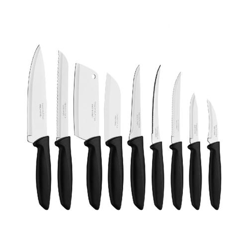 Jogo de Facas Tramontina Plenus Profissional Chef Cozinha 9 Peças Menor preço em Jogo de Facas Tramontina Plenus Profissional Chef Cozinha 9 Peças