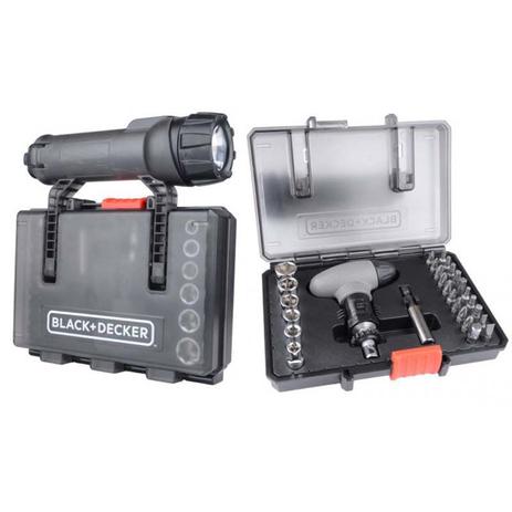 Jogo De Ferramentas 30 Peças Com Lanterna Black Decker Menor preço em Jogo De Ferramentas 30 Peças Com Lanterna Black Decker