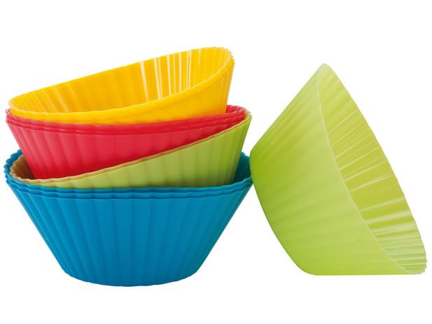 Jogo de Formas para Cupcake Redonda 12 Peças - de Silicone Mor 8511 Menor preço em Jogo de Formas para Cupcake Redonda 12 Peças - de Silicone Mor 8511